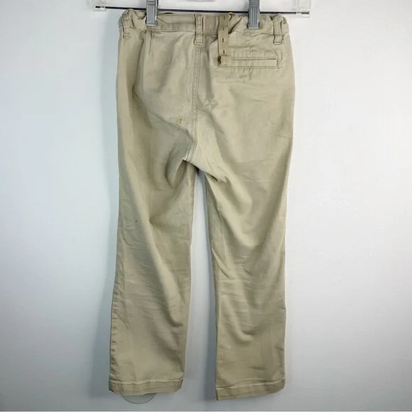 OLD NAVY Boys Kids Straight Built-in Flex stretch Chinos Khaki Color Size 7 - Picture 2 of 5